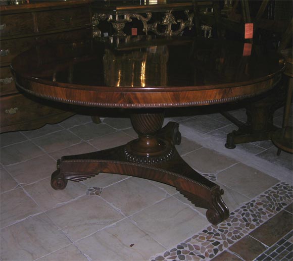Unusual Dutch Mahogany Breakfast Table, 19th century