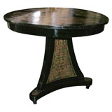 Mid-19th Century Italian table, the inlaid boulle marquetry top