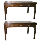 Pair First Empire cherrywood consoles Pair First Empire cherrywood consoles