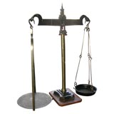 19th Century English Brass and Iron Scale 19th Century English Brass and Iron Scale