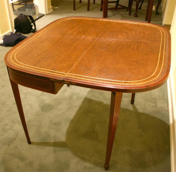 Inlaid Mahogany Card Table, c. 1790