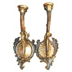 PAIR OF TUSCAN LARGE SCALE WALL SCONCES 2
