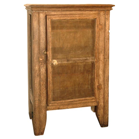 19THC ORIGINAL CREAM PAINTED NARROW PIE SAFE FROM THE MIDWEST at 1stDibs