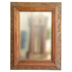 Carved Wood Mirror Carved Wood Mirror