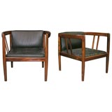 Pair of Rosewood Loungechairs by Illum Wikkelso