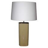 Table Lamp with Shagreen Front and Back by Karl Springer