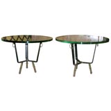 pair of tables by J Adnet
