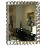 Silver Leaf Scalloped Wall Mirror