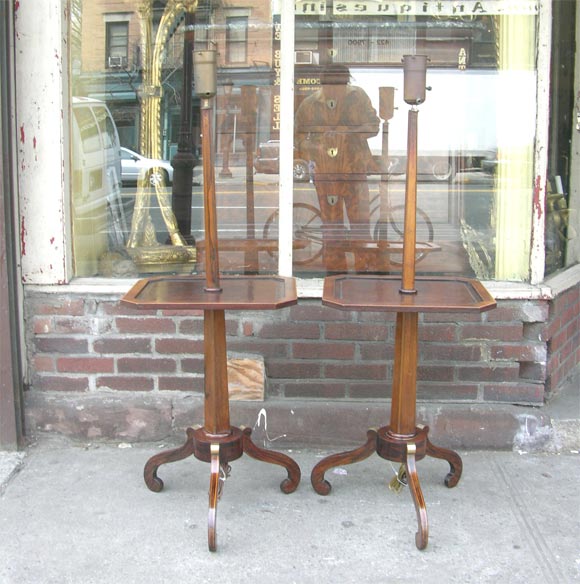Pair Of Rosewood Lamp Tables