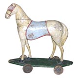 19th c. English Original Paint Pulltoy Horse
