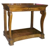 Antique French Directoire Walnut Provincial Pier Table