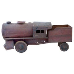 Large Antique Toy Train Engine