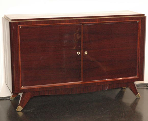 Rosewood and Brass Sideboard by Atelier Gauthier Poinsignon