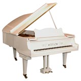Vintage Steingraeber & Sohne White Piano
