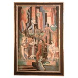 Pittura "L'Inspiration du Theatre" di Anne Carlu