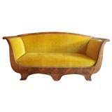 French Charles X  Period Walnut Canape