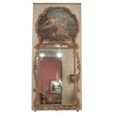 Louis XVI Period Painted and Gilded Trumeau