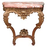 French Louis XV Gilded Console