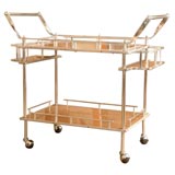Two tiered serving cart.