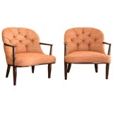 Pair Edward Wormley Chairs for Dunbar