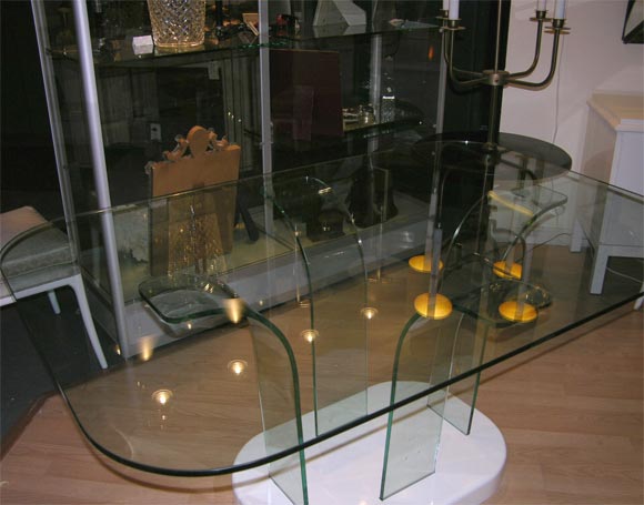 Modernage Glass Dining Table For Sale 1
