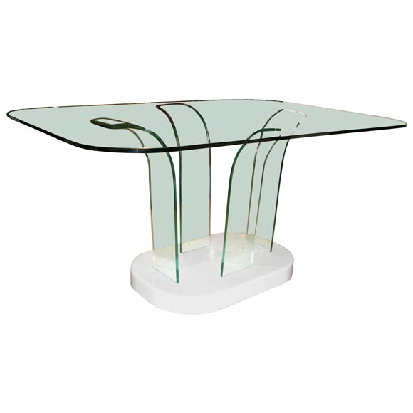 Modernage Glass Dining Table For Sale