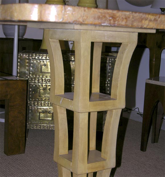 Mid-20th Century American Ladder Column Center Table by Johan Tapp For Sale