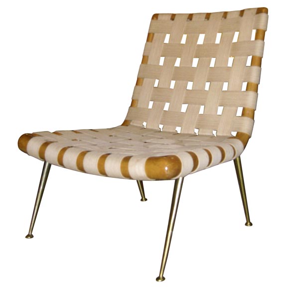 Strap Chair by T.H. Robsjohn-Gibbings for Widdicomb For Sale