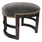 Mahogany 
Mohair Bench Designed by Gilbert Rohde