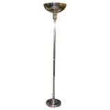 Exceptional Nickel and Glass Rod Torchiere
