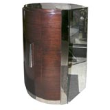 Rosewood & Mirrored Machine Age End Table