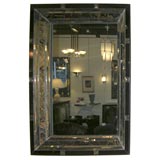Hollywood Mirror with Aubergine & Gold Vein Borders