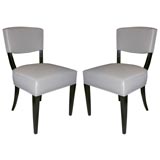 Set of Six 1940's Curved Back Dining Chairs