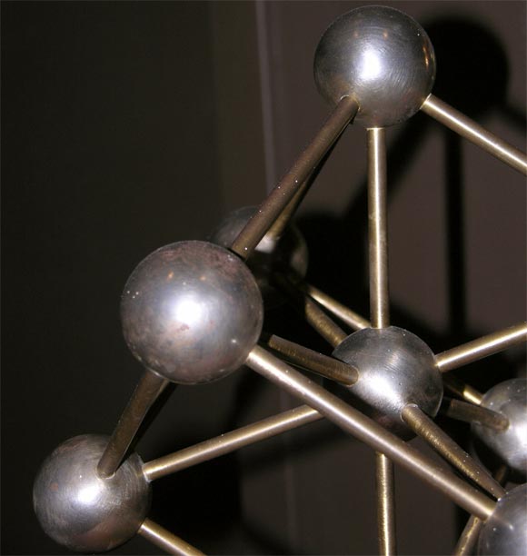 Mid-20th Century Scale Model  Brussels Atomium sculpture