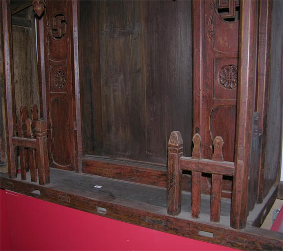 rustic ancestral shrine