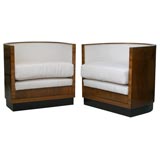 Pair of Italian Deco Clubchairs.
