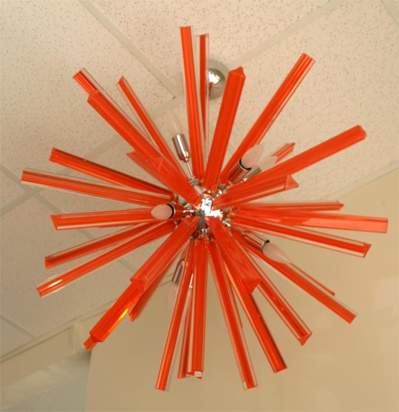 Murano Glass Rare Orange Sputnik 4