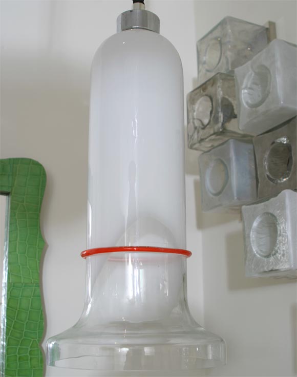 Pair of  Vistosi - Murano Hanging lamps For Sale 1