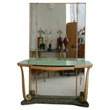Vintage Attributed to Gio Ponti Console/Vanity