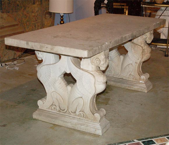 Italian ITALIAN MARBLE CENTER TABLE
