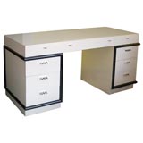 VERY CHIC   TWO TONE  LACQUERED  DESK