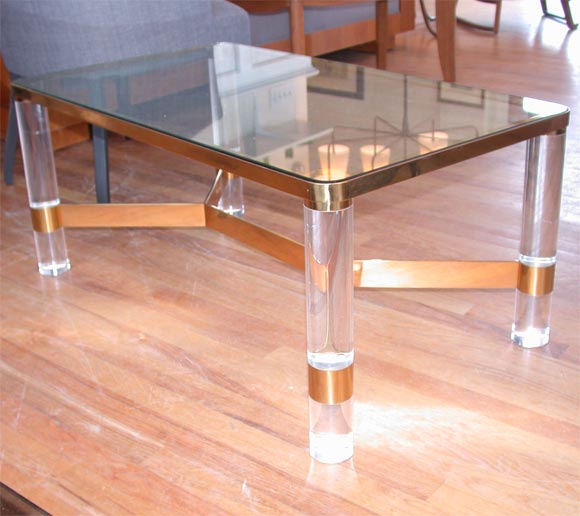 Karl Springer Coffee Table - Signed