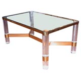 Karl Springer Coffee Table - Signed