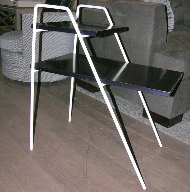 Modernist Two-tier Iron Table