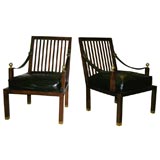 Hermes style yacht chairs
