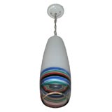 Massimo Vignelli glass pendant. mfg. Venini-1950's