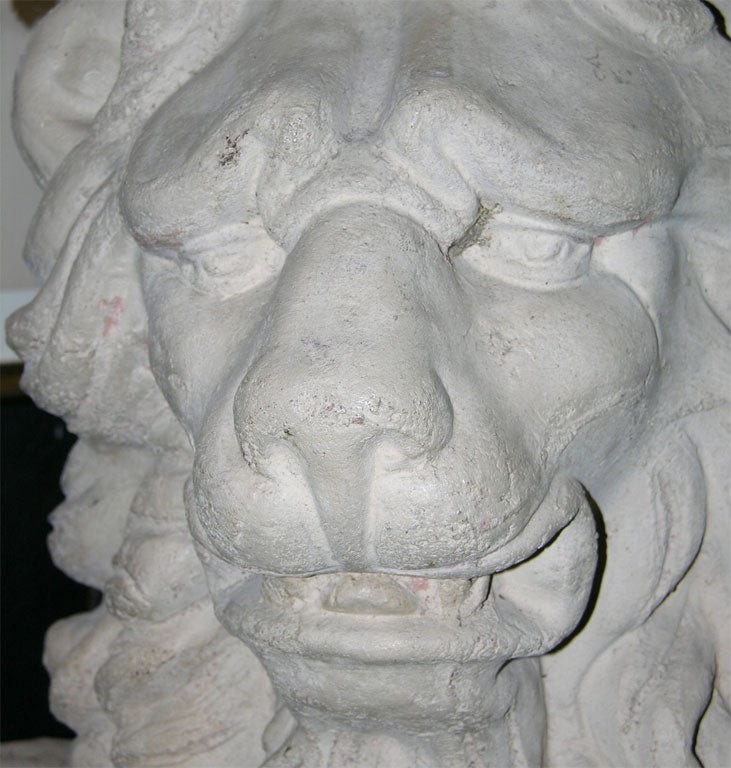 Pair of Terracotta Lions For Sale 4