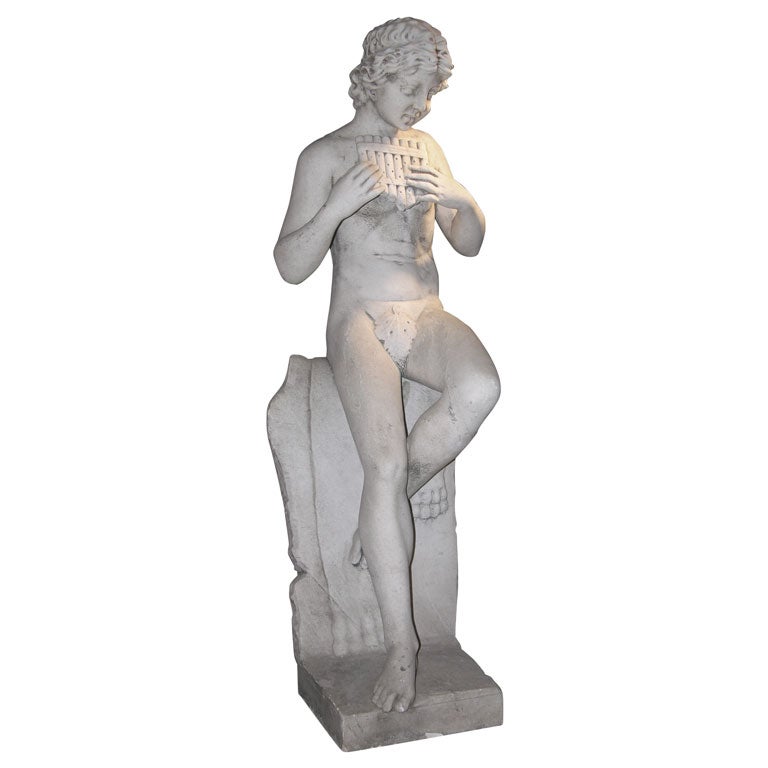 Marble Statue Of "Pan" For Sale