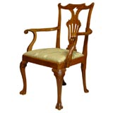 George II Period Walnut Arm Chair, c. 1750