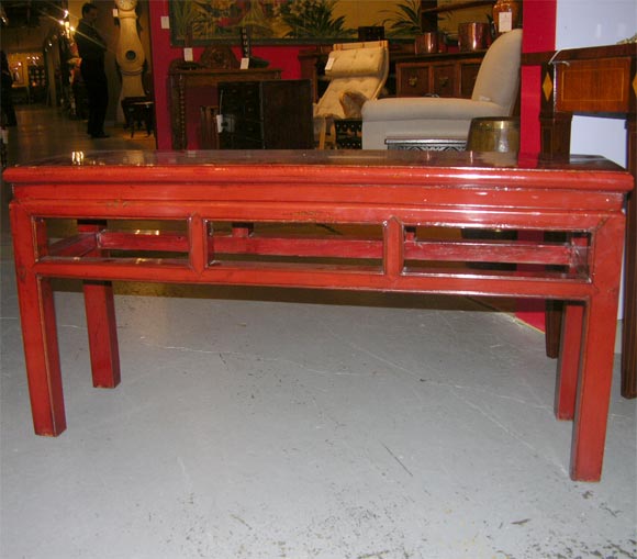 Red Rust lacquer  bench
